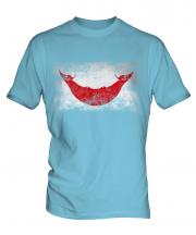 Easter Island Distressed Flag Mens T-Shirt