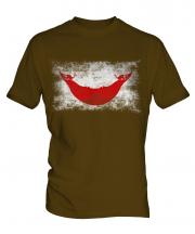 Easter Island Distressed Flag Mens T-Shirt