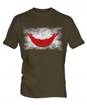 Easter Island Distressed Flag Mens T-Shirt