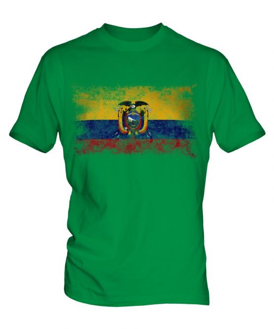 Ecuador Distressed Flag Mens T-Shirt