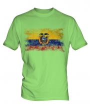 Ecuador Distressed Flag Mens T-Shirt
