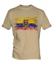 Ecuador Distressed Flag Mens T-Shirt