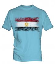 Egypt Distressed Flag Mens T-Shirt