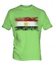 Egypt Distressed Flag Mens T-Shirt