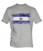 El Salvador Distressed Flag Mens T-Shirt