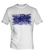 European Union Distressed Flag Mens T-Shirt