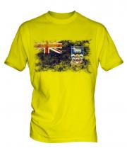 Falkland Islands Distressed Flag Mens T-Shirt