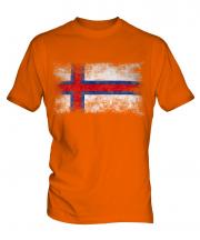 Faroe Islands Distressed Flag Mens T-Shirt