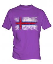Faroe Islands Distressed Flag Mens T-Shirt