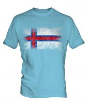 Faroe Islands Distressed Flag Mens T-Shirt