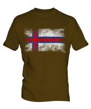 Faroe Islands Distressed Flag Mens T-Shirt