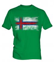 Faroe Islands Distressed Flag Mens T-Shirt