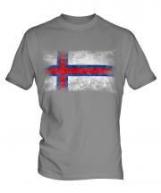 Faroe Islands Distressed Flag Mens T-Shirt