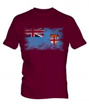 Fiji Distressed Flag Mens T-Shirt