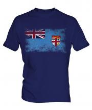Fiji Distressed Flag Mens T-Shirt