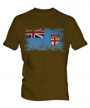 Fiji Distressed Flag Mens T-Shirt