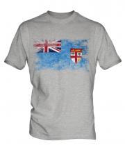 Fiji Distressed Flag Mens T-Shirt