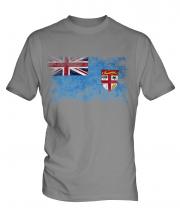 Fiji Distressed Flag Mens T-Shirt
