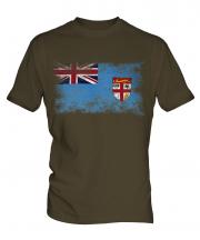 Fiji Distressed Flag Mens T-Shirt