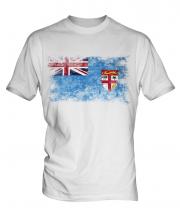 Fiji Distressed Flag Mens T-Shirt