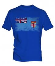 Fiji Distressed Flag Mens T-Shirt