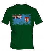 Fiji Distressed Flag Mens T-Shirt