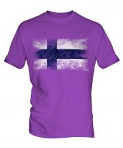 Finland Distressed Flag Mens T-Shirt