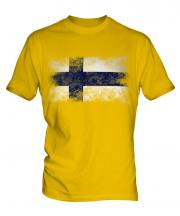 Finland Distressed Flag Mens T-Shirt