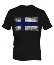 Finland Distressed Flag Mens T-Shirt