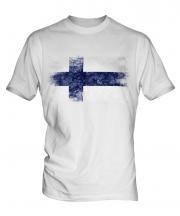 Finland Distressed Flag Mens T-Shirt