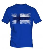 Finland Distressed Flag Mens T-Shirt