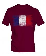 France Distressed Flag Mens T-Shirt