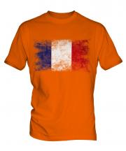 France Distressed Flag Mens T-Shirt