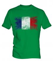 France Distressed Flag Mens T-Shirt