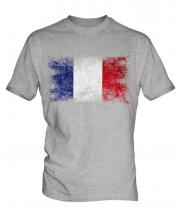 France Distressed Flag Mens T-Shirt