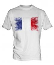 France Distressed Flag Mens T-Shirt
