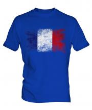 France Distressed Flag Mens T-Shirt