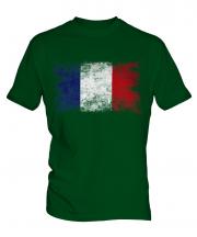 France Distressed Flag Mens T-Shirt