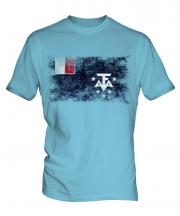 French Southern And Antarctic Lands Distressed Flag Mens T-Shirt