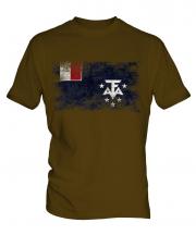 French Southern And Antarctic Lands Distressed Flag Mens T-Shirt