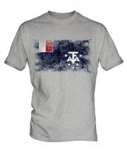 French Southern And Antarctic Lands Distressed Flag Mens T-Shirt