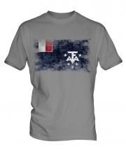 French Southern And Antarctic Lands Distressed Flag Mens T-Shirt