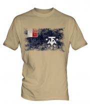French Southern And Antarctic Lands Distressed Flag Mens T-Shirt