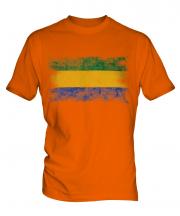 Gabon Distressed Flag Mens T-Shirt