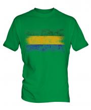 Gabon Distressed Flag Mens T-Shirt