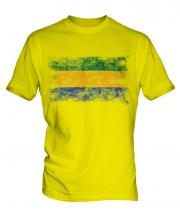 Gabon Distressed Flag Mens T-Shirt