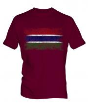 Gambia Distressed Flag Mens T-Shirt