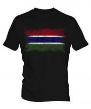 Gambia Distressed Flag Mens T-Shirt