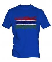 Gambia Distressed Flag Mens T-Shirt