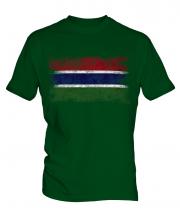 Gambia Distressed Flag Mens T-Shirt